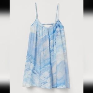 ☁️H&M Blue Cloud Tie-Dye Dress